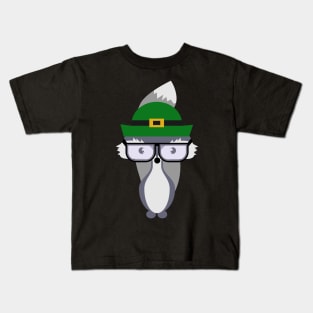 St. Patrick's Day decor with little fox Kids T-Shirt